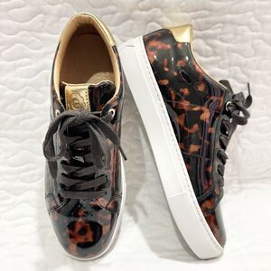 Greats Brooklyn Women’s 7.5 Royale Low Sneaker Lace Up Animal, Cheetah Print